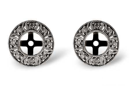 A055-17646: EARRING JACKETS .12 TW (FOR 0.50-1.00 CT TW STUDS)