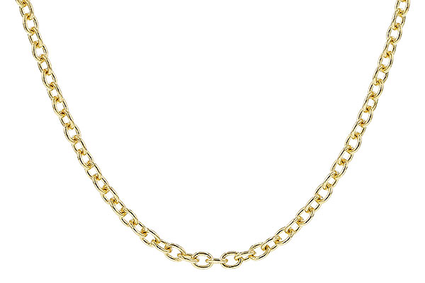 A328-79482: CABLE CHAIN (20IN, 1.3MM, 14KT, LOBSTER CLASP)