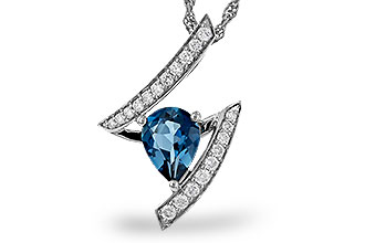A329-64937: NECK 1.04 LONDON BLUE TOPAZ 1.23 TGW (8x6MM)