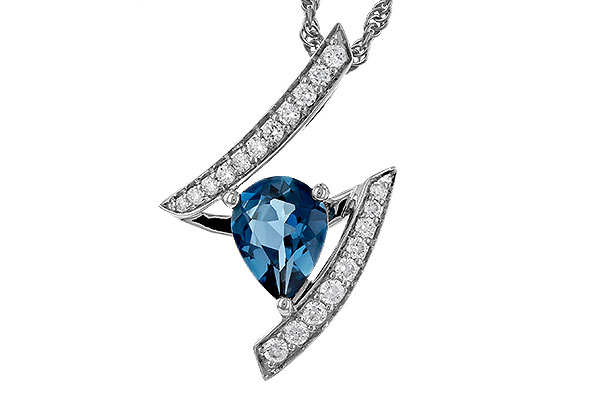 A329-64937: NECK 1.04 LONDON BLUE TOPAZ 1.23 TGW (8x6MM)