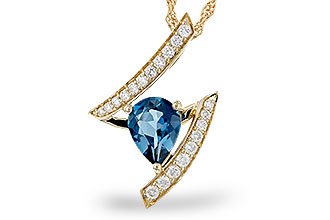 A329-64937: NECK 1.04 LONDON BLUE TOPAZ 1.23 TGW (8x6MM)