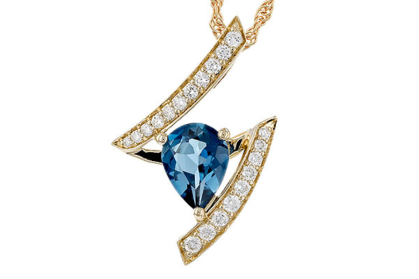 A329-64937: NECK 1.04 LONDON BLUE TOPAZ 1.23 TGW (8x6MM)