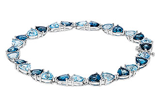 A329-65873: BRACELET 12.20 BLUE TOPAZ 12.50 TGW (7")