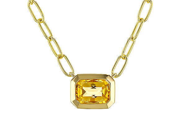 A329-69519: NECKLACE .86 CITRINE (18")