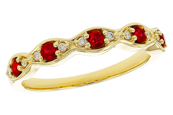 A329-72200: LDS WED RG .28 RUBY .34 TGW