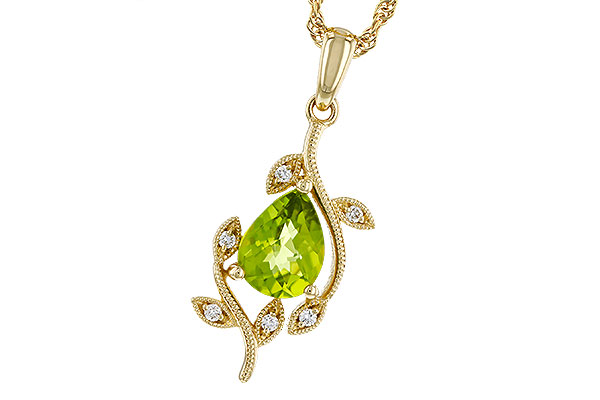 B329-66764: NECKLACE 1.16 PERIDOT 1.21 TGW (8x6MM PER)