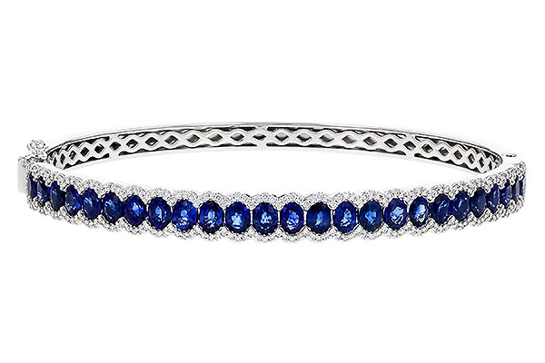 B329-71282: BANGLE 5.09 TW SAPPHIRE 5.65 TGW