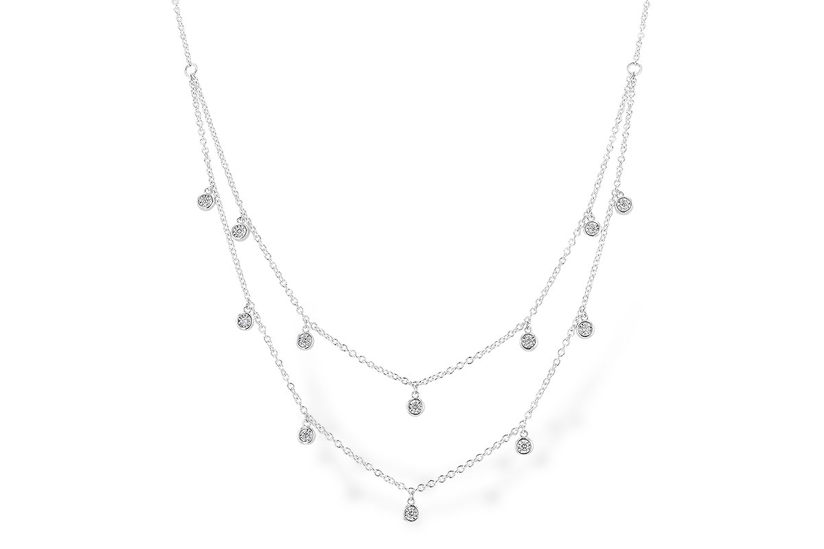 C328-74073: NECKLACE .22 TW (18 INCHES)