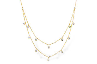 C328-74073: NECKLACE .22 TW (18 INCHES)