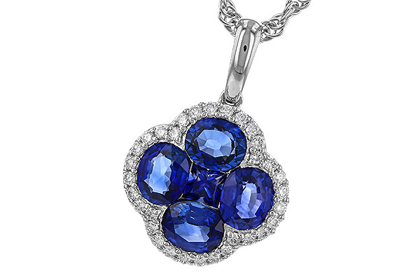 C329-64991: NECKLACE 1.72 SAPPHIRE 1.87 TGW