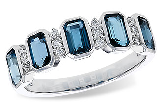 C329-66755: LDS RG 1.46 TW LONDON BLUE TOPAZ 1.58 TGW