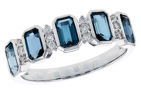 C329-66755: LDS RG 1.46 TW LONDON BLUE TOPAZ 1.58 TGW