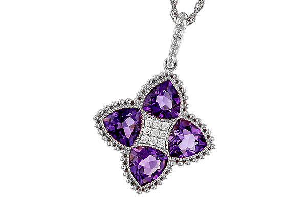 C329-68546: NECKLACE 2.22 AMETHYST 2.28 TGW