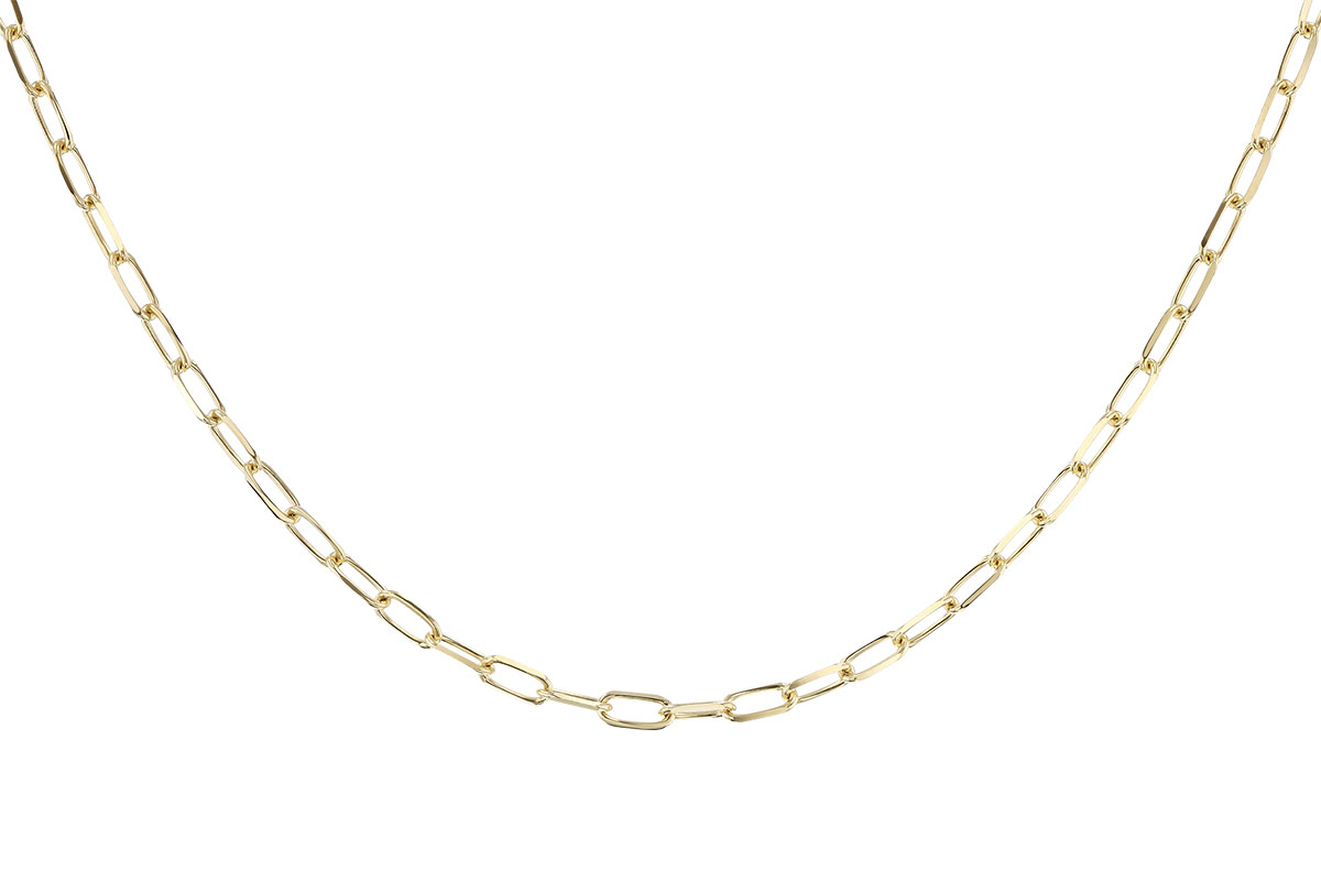 E328-78600: PAPERCLIP MD (18", 3.10MM, 14KT, LOBSTER CLASP)