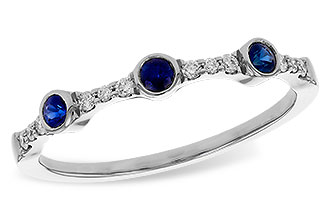 E329-66764: LDS WED RG .16 SAPPHIRE .25 TGW