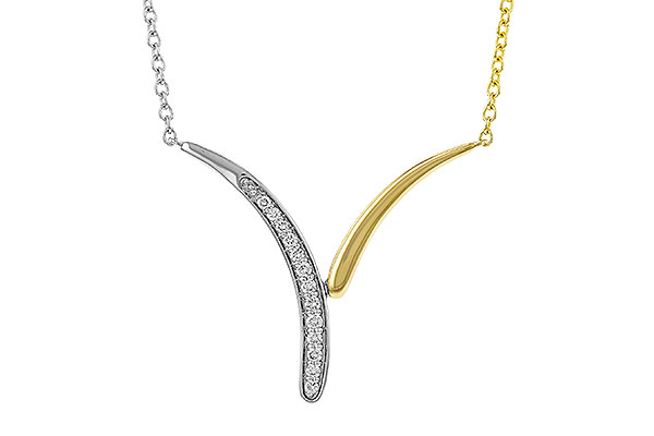 E329-68609: NECKLACE .12 TW (18")