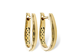 E329-69518: GOLD EARRINGS (15MM)