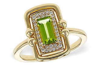 E329-72191: LDS RG .72 PERIDOT .84 TGW (8x4MM PER)