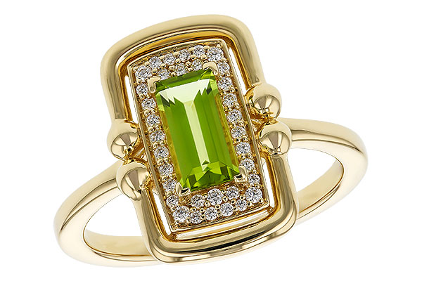 E329-72191: LDS RG .72 PERIDOT .84 TGW (8x4MM PER)