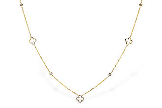 F329-65864: NECKLACE .20 TW (18")