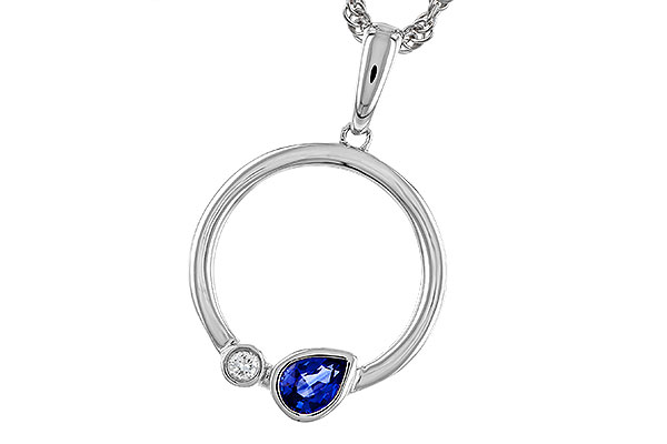 F329-65891: NECKLACE .26 SAPPHIRE .28 TGW