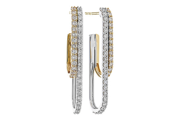 F329-66736: EARRING .98 TW