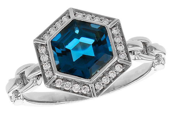 F329-69491: LDS RG 2.03 LONDON BLUE TOPAZ 2.14 TGW (7.5MM LBT)