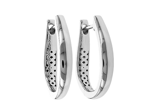 F329-69527: GOLD EARRINGS (17MM)