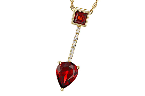 H329-65827: NECKLACE 2.15 GARNET 2.20 TGW