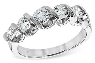 K147-87718: LDS WED RG 1.00CT TW