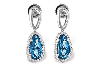 K245-16736: EARR 4.05 LONDON BLUE TOPAZ 4.36 TGW