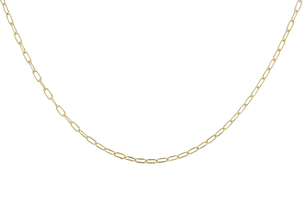 K328-78600: PAPERCLIP SM (18", 2.40MM, 14KT, LOBSTER CLASP)