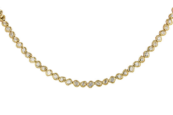K329-71345: NECKLACE 2.25 TW FANCY CUT DIAS (17.25")