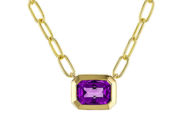 L329-69527: NECKLACE .82 AMETHYST (18")