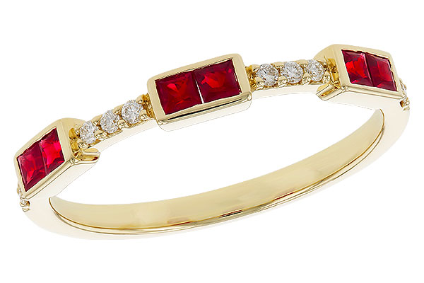 M329-68545: LDS WED RG .34 RUBY .41 TGW